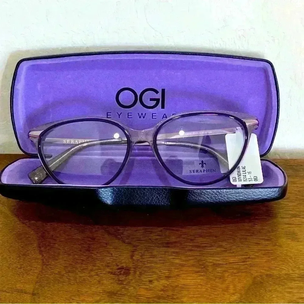 Seraphin by OGI WYNDHAM Eyeglasses Lilac Stardust 8244 53-16-140